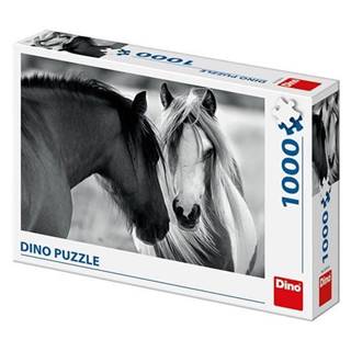 DINO Kone - čiernobieli: puzzle 1000 dielikov
