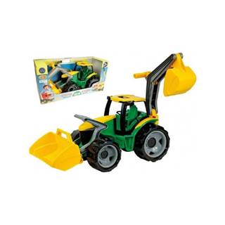 LENA Traktor s lyžicou a bagrom zeleno-žltý,  65 cm