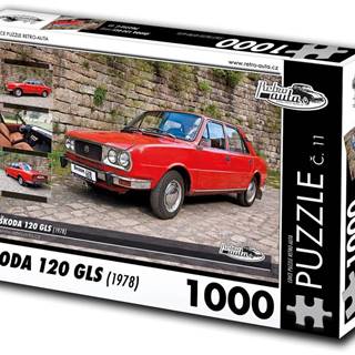 RETRO-AUTA© Puzzle č. 11 Škoda 120 GLS (1978) 1000 dielikov