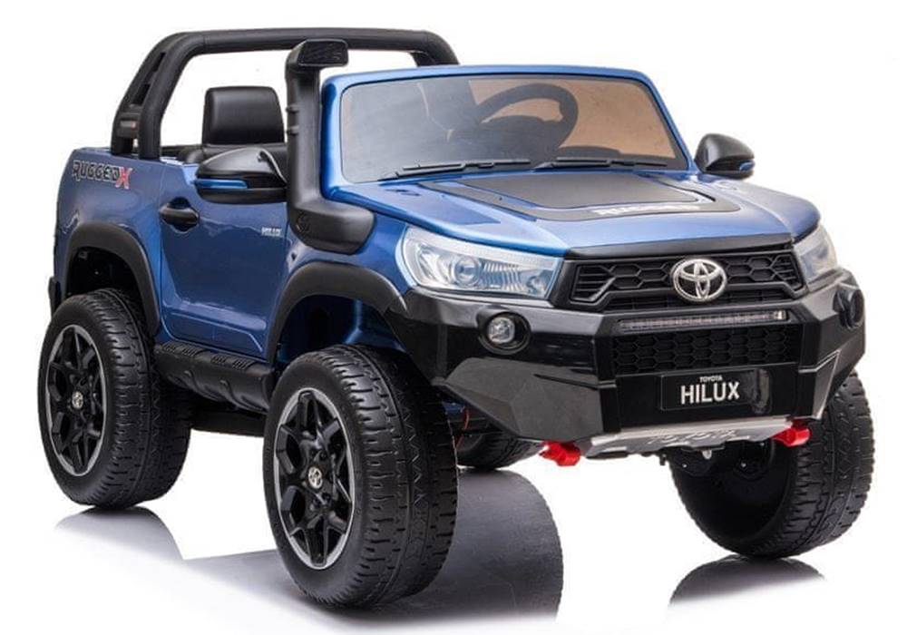 Lean-toys  Toyota Hilux batérie auto modré maľované značky Lean-toys
