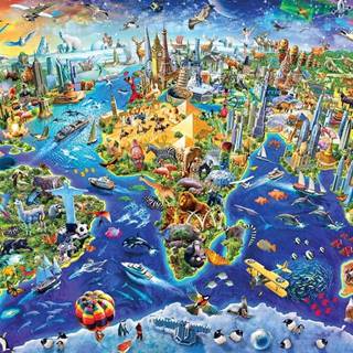 EuroGraphics Puzzle Bláznivý svet 2000 dielikov