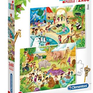 Clementoni Puzzle Zoo 2x60 dielikov