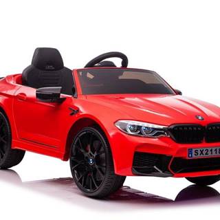 Lean-toys BMW M5 Červený batériový automobil,  lakovaný
