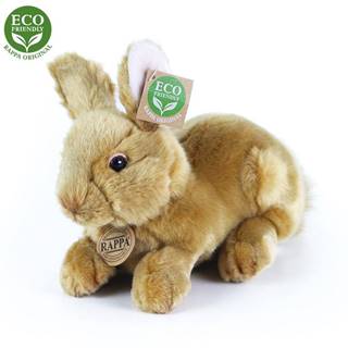 Rappa  Plyšový králík hnědý ležící 23 cm ECO-FRIENDLY značky Rappa
