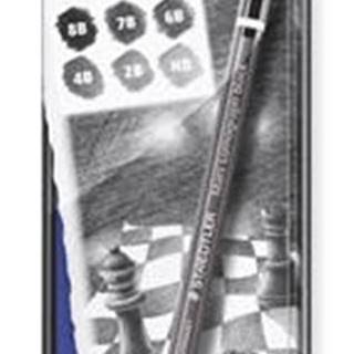 Staedtler Grafitové ceruzky Mars Lumograph,  sada,  6 tvrdosťou,  šesťhranná,  umelecké 100B G6