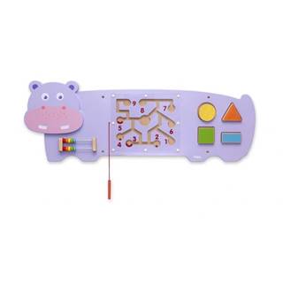 Viga Toys  Senzorická drevená manipulačná doska Hippo Montessori značky Viga Toys
