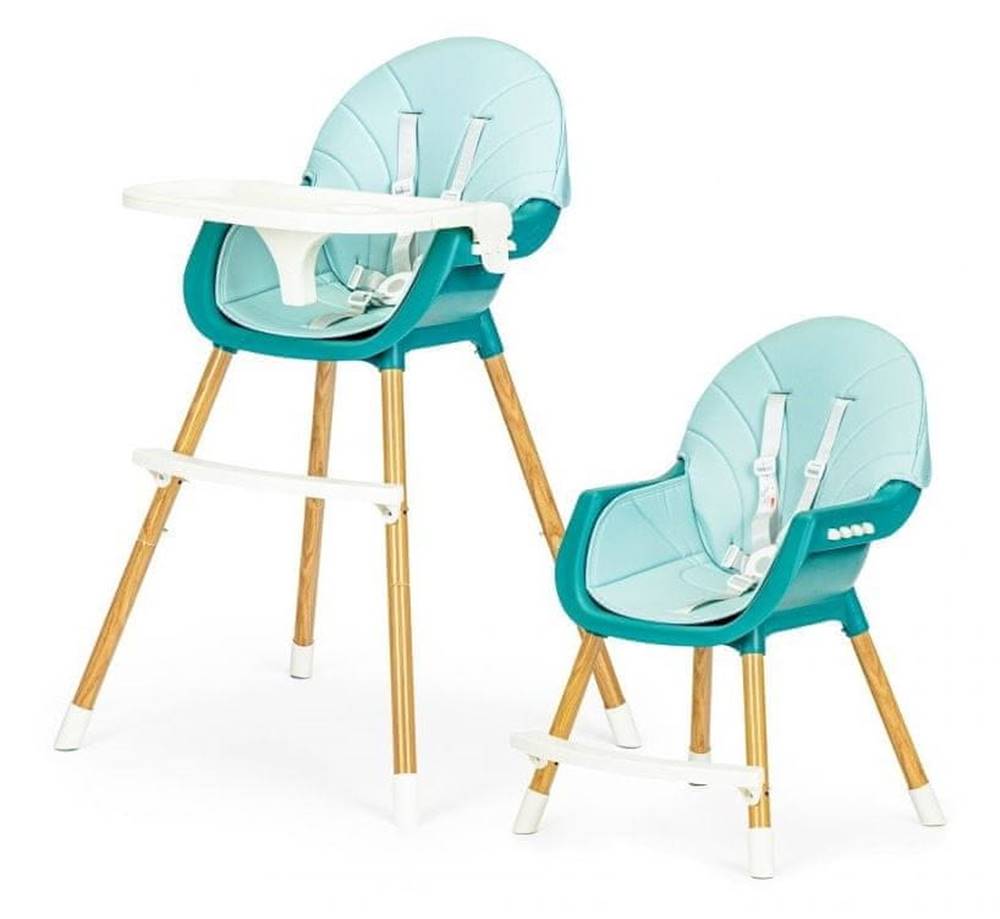 EcoToys  Jedálenská stolička 2v1 modrá značky EcoToys