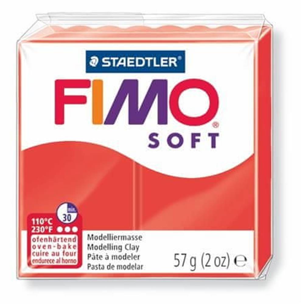 FIMO  Modelovacia hmota soft 8020 56 g červená,  8020-24 značky FIMO