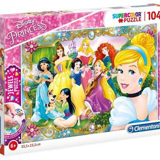 Clementoni  Puzzle s drahokamami Zábava s Disney princeznami 104 dielikov značky Clementoni