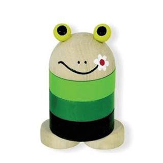 DETOA Drevená skladacia hračka žaba DETOA