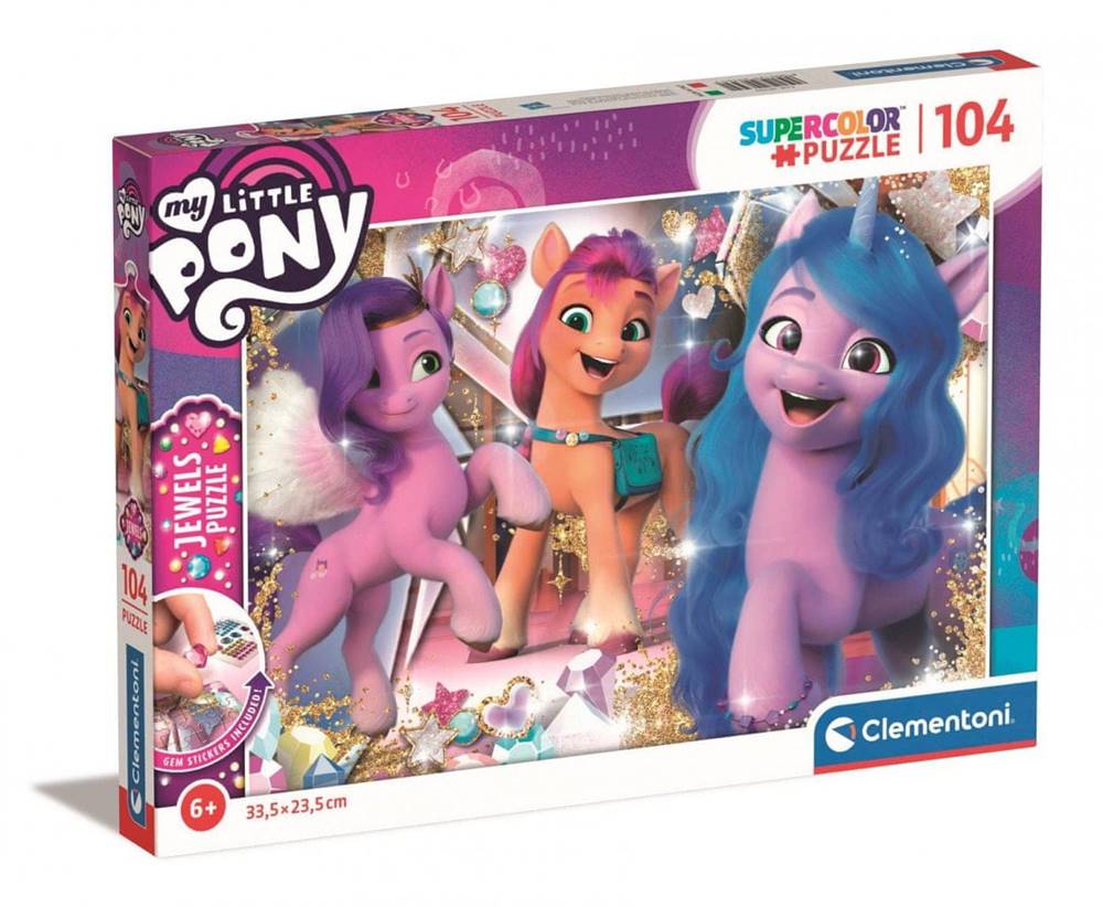 Clementoni  Puzzle s drahokamami My Little Pony 104 dielikov značky Clementoni