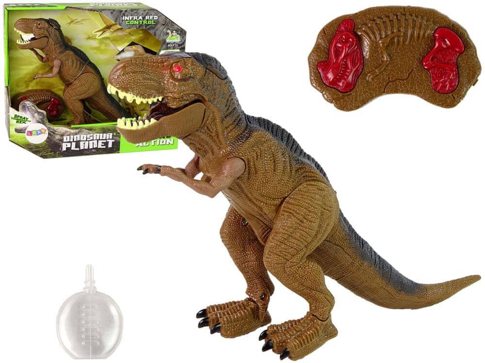 Lean-toys  Dinosaurus Tyranosaurus Rex na diaľkové ovládanie R/C so zvukom pary značky Lean-toys