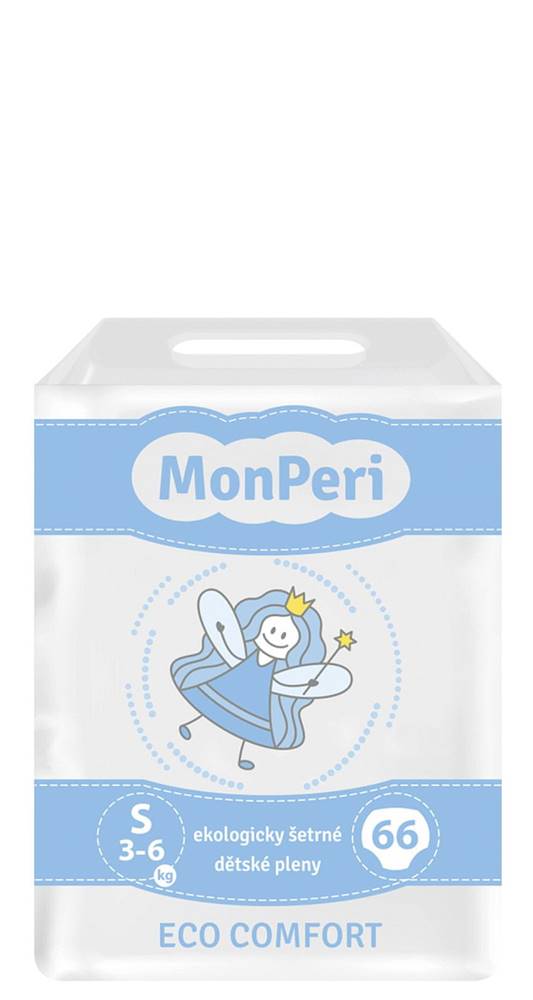 MonPeri  jednorazové ECO comfort plienky S (3-6 kg) 66ks značky MonPeri