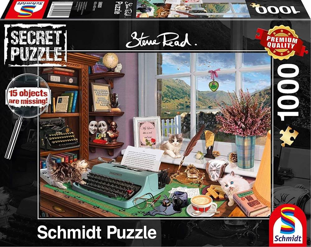 Schmidt  Secret puzzle Na pracovnom stole 1000 dielikov značky Schmidt