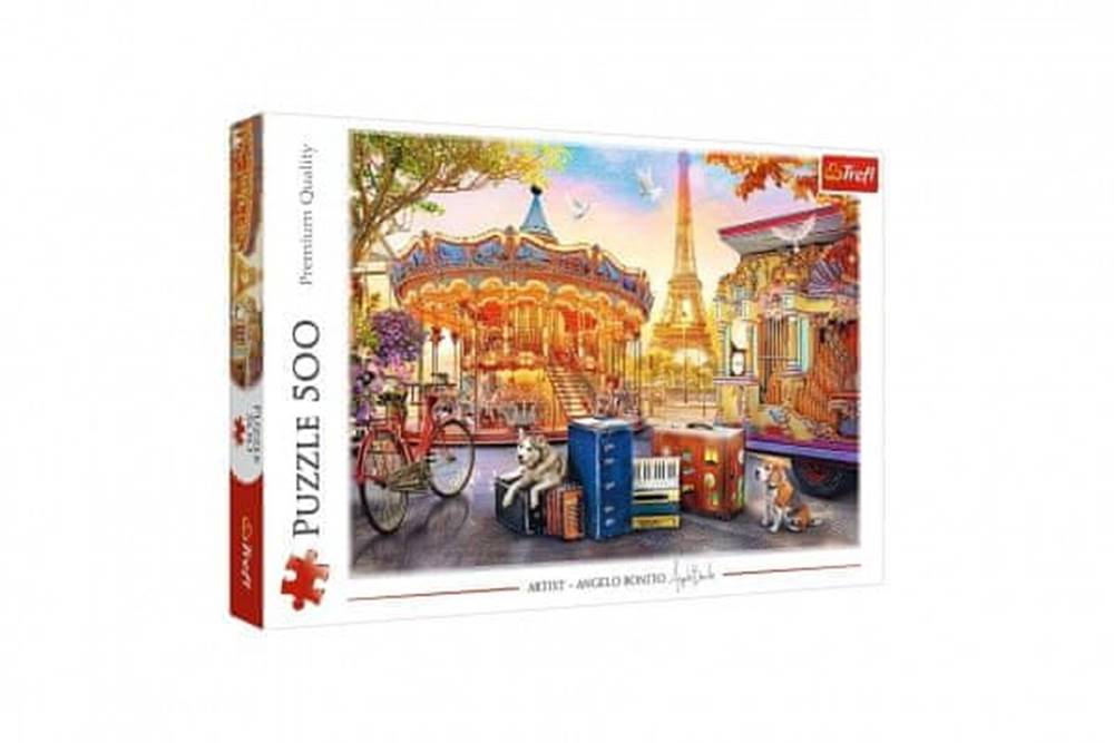 Trefl  Puzzle Prázdniny v Paříži 500 dílků 48x34cm v krabici 40x27x4, 5cm značky Trefl