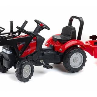 Alltoys Traktor šliapací Case IH Maxxum 130CVX červený s prednou lyžicou