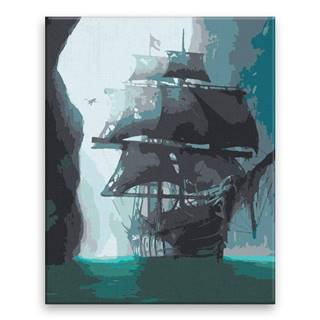 Malujsi Maľovanie podľa čísel - Loď duchov - 40x50 cm,  plátno vypnuté na rám