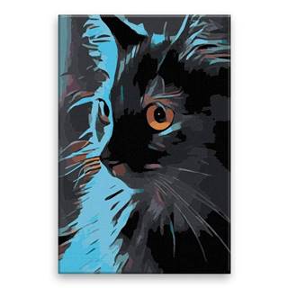Malujsi  Maľovanie podľa čísel - Mačka v tieni - 80x120 cm,  bez dreveného rámu značky Malujsi