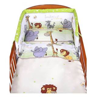 NEW BABY 2-dielne posteľné obliečky New Baby 90/120 cm zelené safari
