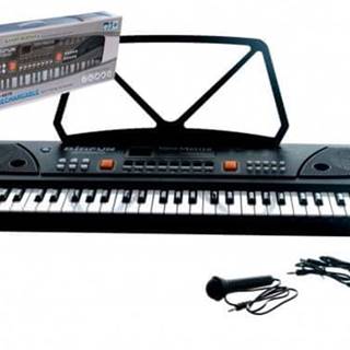 Teddies Pianko/Varhany veľké plast 61 kláves 63x20cm s mikrofónom a USB na nabíjacie batérie Li-ion