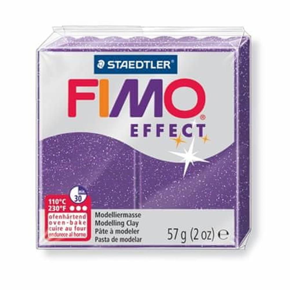 FIMO  Modelovacia hmota effect 8020 fialová s trblietkami,  8020-602 značky FIMO