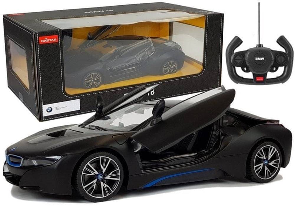 Lean-toys  Auto R/C BMW i8 Rastar 1:14 Čierne automatické dvere značky Lean-toys