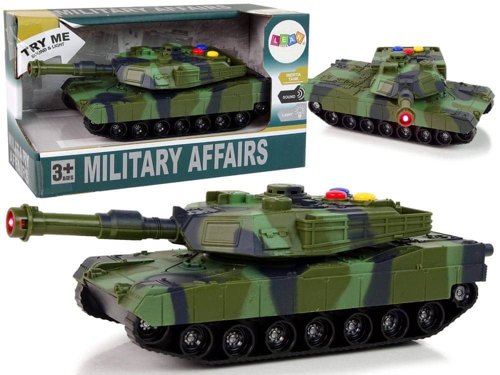Lean-toys  Vojenský tank 1:32 Moro Sound Light značky Lean-toys