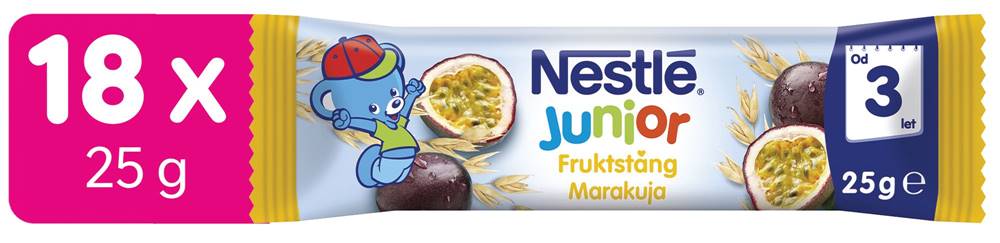 Nestlé  Ovocno-obilná tyčinka hrozno,  banán,  jablko a marakuja 18x25 g značky Nestlé