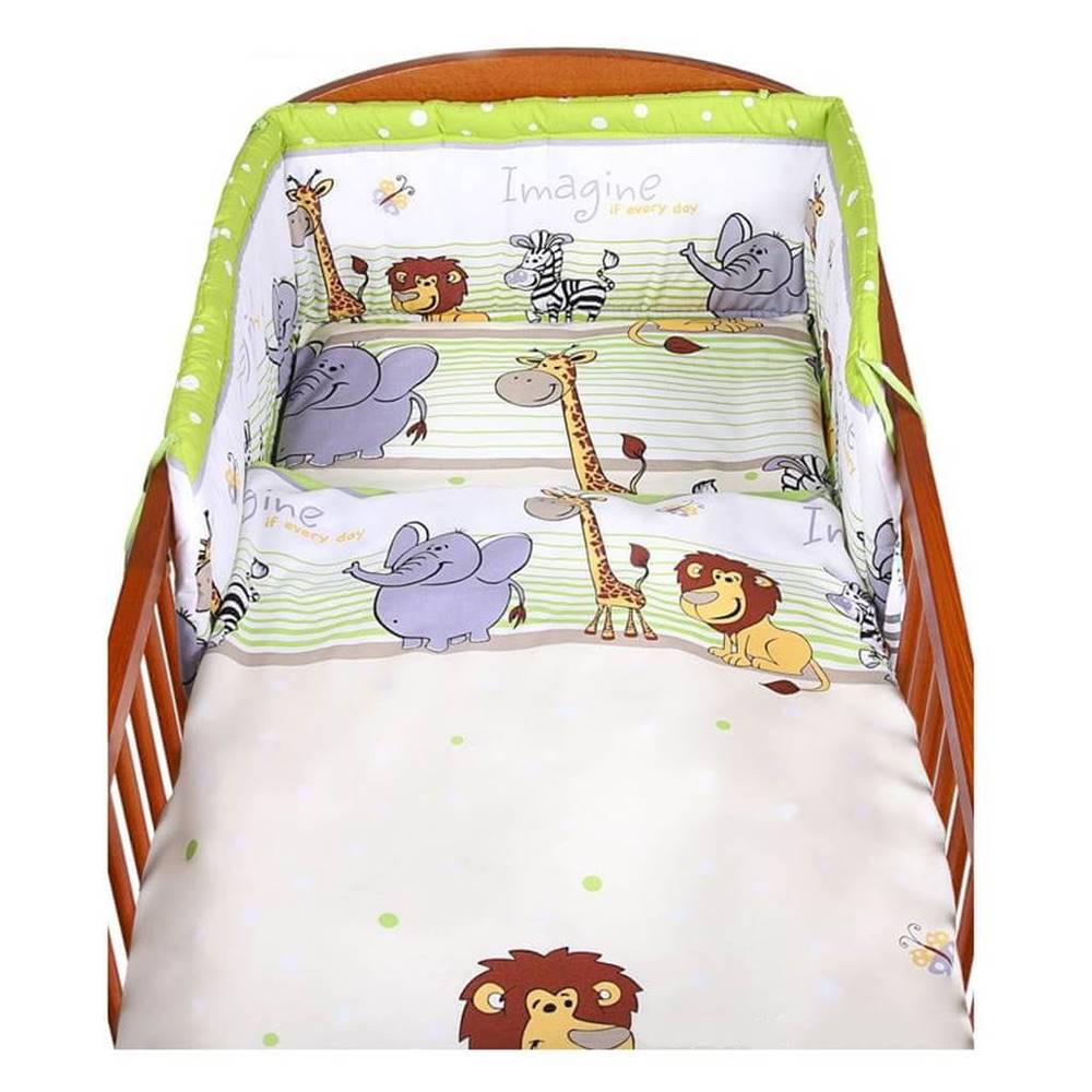 NEW BABY  2-dielne posteľné obliečky  90/120 cm zelené safari značky NEW BABY