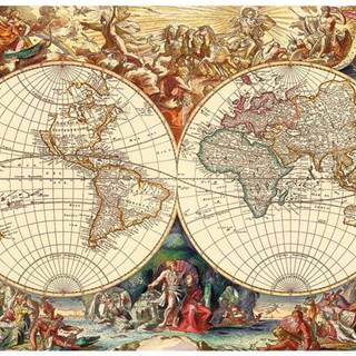 DINO Puzzle Historická mapa 1000 dielikov