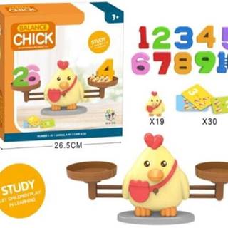 KECJA Hra na učenie počítania - Chick Balance Shuffleboard - Chick Balance