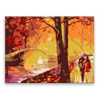 Malujsi Maľovanie podľa čísel - Jesenné snenie - 80x60 cm,  bez dreveného rámu