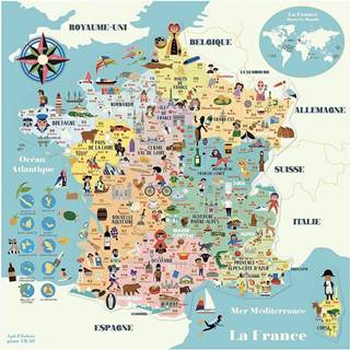Vilac  Magnetická mapa Francúzsko značky Vilac