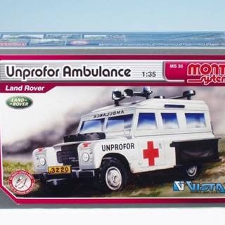 VISTA Stavebnica Monti 35 UNPROFOR Ambulancie Land Rover 1:35 v krabici 22x15x6cm Cena za 1ks
