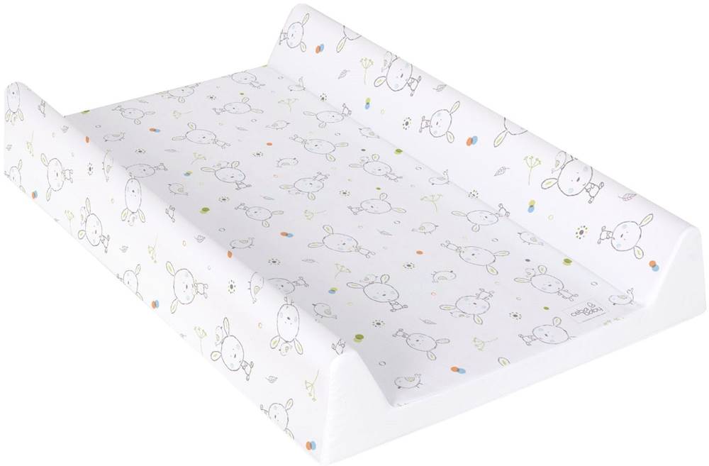 Ceba Baby  Prebaľovacia podložka 2-hranná s pevnou doskou (50x70) Comfort Dream bodkami,  biela značky Ceba Baby