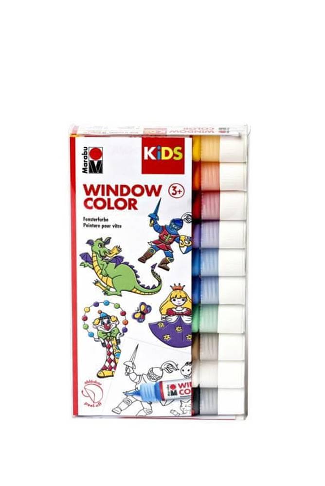 Marabu  Sada KiDS Window Color 10 zlupovacích farieb značky Marabu