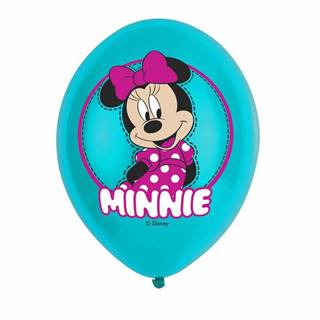 Amscan Balóny Minnie tyrkysové 27cm 6ks