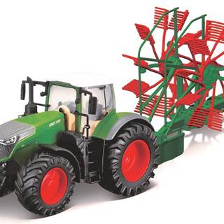 BBurago 1:50 Farm Traktor Fendt 1050 Vario with Whirl Rake