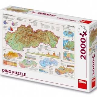 Dino Toys Puzzle Mapa Slovenska 97x69cm 2000 dielikov