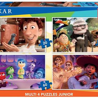 EDUCA Puzzle Pixar - rozprávky 4v1 (20, 40, 60, 80 dielikov)