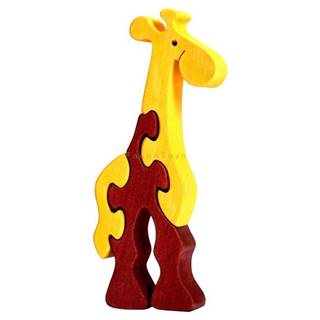 Fauna  Drevené mini puzzle žirafa,   značky Fauna