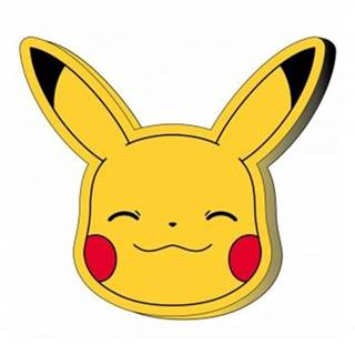 Hollywood Dekoračný vankúšik - 3D hlava Pikachu - Pokémon - 38 cm