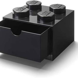 LEGO Úložný box stolný 4 so zásuvkou - čierny