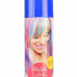 Párty sprej na vlasy - modrý - 125 ml