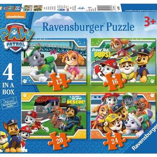 Ravensburger Puzzle Tlapková patrola 4v1 (12, 16, 20, 24 dielikov)