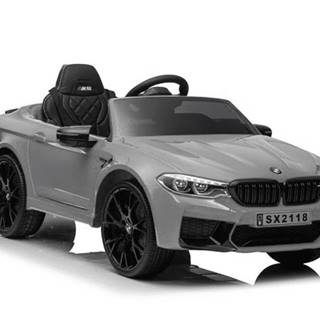Lean-toys BMW M5 batérie auto strieborné lakované
