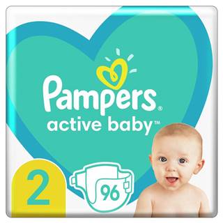 Pampers  Active Baby Plienky Veľkosť 2 96 ks,  4kg - 8kg značky Pampers