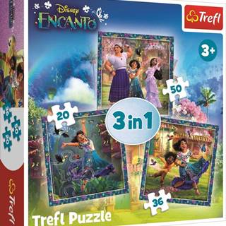 Trefl Puzzle Encanto: Postavy 3v1 (20, 36, 50 dielikov)