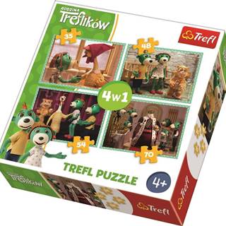 Trefl Puzzle Treflíci 4v1 (35, 48, 54, 70 dielikov)