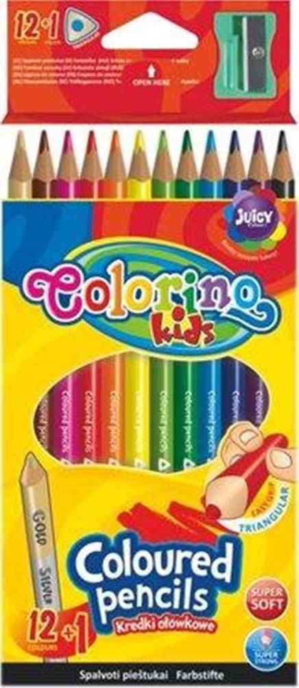  Colorino Pastelky trojhranné s orezávačom 12 farieb